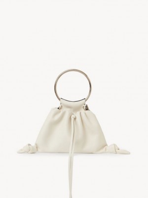 Chloe Arlène Pouch Mini Laukut Valkoinen Mustat | CHE-SR13739