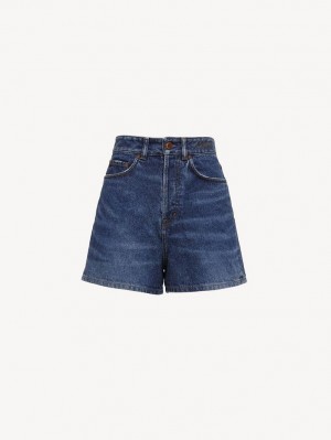 Chloe Dukuno Denim Shortsit Sininen | CHE-SR13979