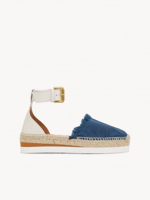 Chloe Glyn Espadrille Sandaalit Syvä Sininen | CHE-SR14819