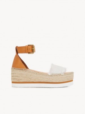 Chloe Glyn Platform Sandaalit Valkoinen | CHE-SR14826