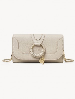 Chloe Hana Chain Suuri lompakko Beige | CHE-SR14913