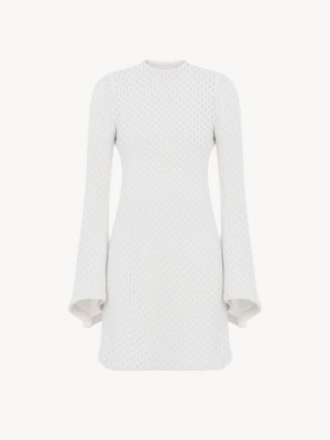 Chloe Lyhyt Tunic Neuleet Valkoinen | CHE-SR13934