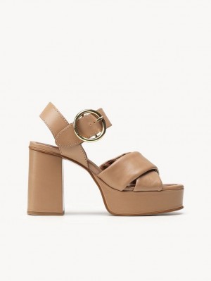 Chloe Lyna High-heel Sandaalit Ruskea | CHE-SR14840