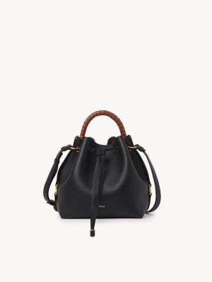 Chloe Marcie Bucket Crossbody Laukut Mustat | CHE-SR13590