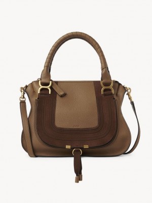 Chloe Marcie Double Carry Crossbody Laukut Beige | CHE-SR13600