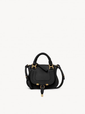 Chloe Marcie Double Carry Mini Laukut Mustat | CHE-SR13713