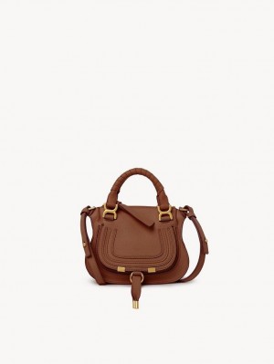 Chloe Marcie Mini Double Carry Crossbody Laukut Ruskea | CHE-SR13555