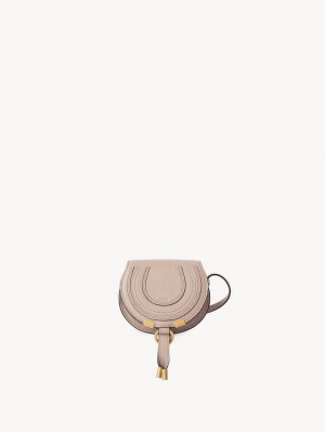 Chloe Marcie Nano Saddle Mini Laukut Beige | CHE-SR13696