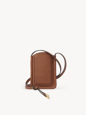 Chloe Marcie Phone Pouch Mini Laukut Ruskea | CHE-SR13669