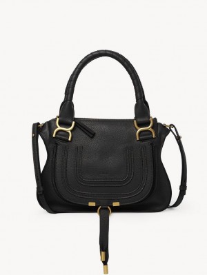 Chloe Marcie Small Double Carry Crossbody Laukut Mustat | CHE-SR13543