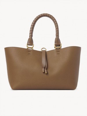 Chloe Marcie Small Kangaskassit Beige | CHE-SR13335