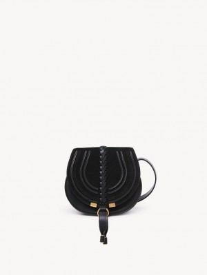 Chloe Marcie Small Saddle Olkalaukku Mustat | CHE-SR13413