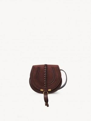 Chloe Marcie Small Saddle Olkalaukku Punainen | CHE-SR13415