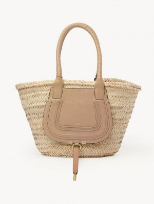 Chloe Medium Marcie Basket Kangaskassit Vaaleanruskea | CHE-SR13292