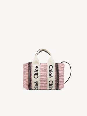 Chloe Mini Woody Crossbody Laukut Pinkki | CHE-SR13464