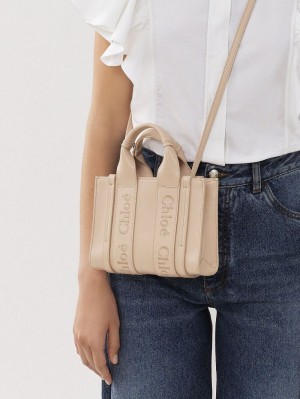 Chloe Mini Woody Crossbody Laukut Pinkki | CHE-SR13562