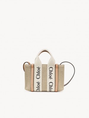 Chloe Mini Woody Crossbody Laukut Valkoinen Beige | CHE-SR13507