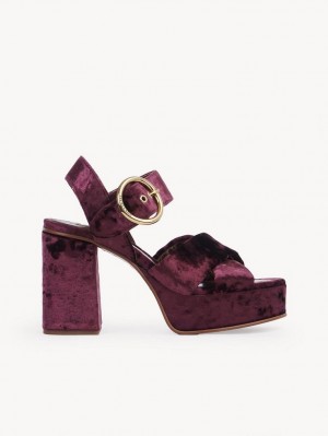 Chloe Orla Platform Sandaalit Fuksia | CHE-SR14809