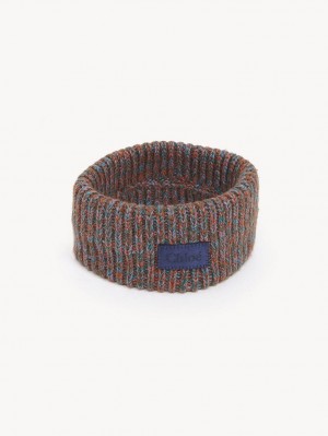 Chloe Paksu Neulottu Headband Hatut Monivärinen Sininen | CHE-SR14490