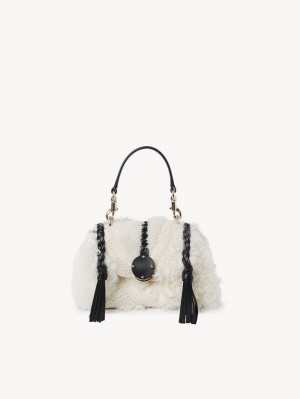 Chloe Penelope Mini Soft Olkalaukku Valkoinen | CHE-SR13441