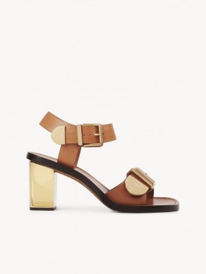 Chloe Rebecca High-heel Sandaalit Ruskea | CHE-SR14140