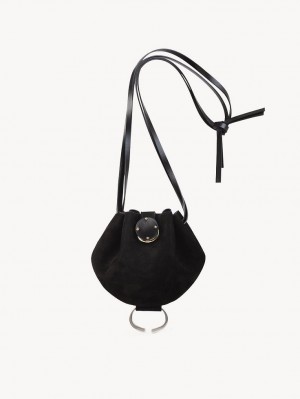 Chloe Round Pouch Mini Laukut Mustat | CHE-SR13708