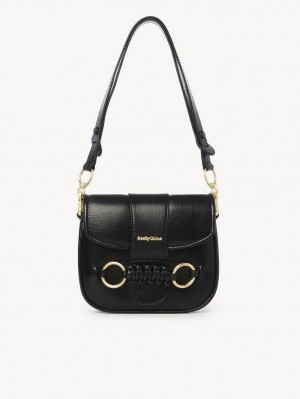 Chloe Saddie Satchel Olkalaukku Mustat | CHE-SR14631