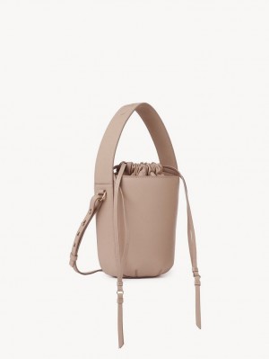 Chloe Sense Bucket Crossbody Laukut Beige | CHE-SR13573