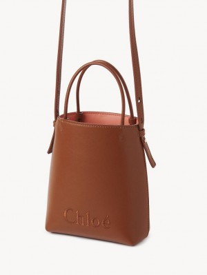 Chloe Sense Micro Olkalaukku Ruskea | CHE-SR13406