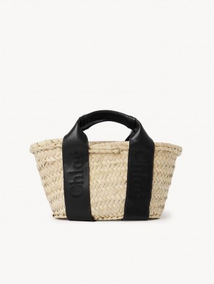 Chloe Sense Small Basket Olkalaukku Mustat | CHE-SR13402