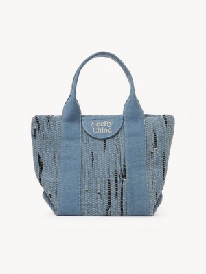 Chloe Small Laetizia Kangaskassit Sininen | CHE-SR14709