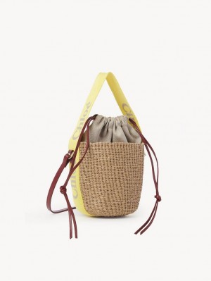 Chloe Small Woody Baskets Keltainen Beige | CHE-SR13644