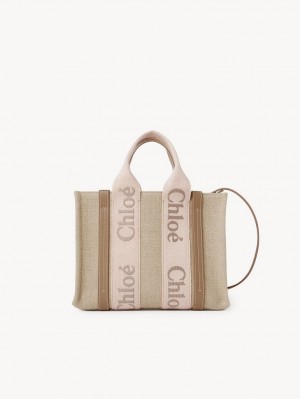 Chloe Small Woody Crossbody Laukut Beige | CHE-SR13623