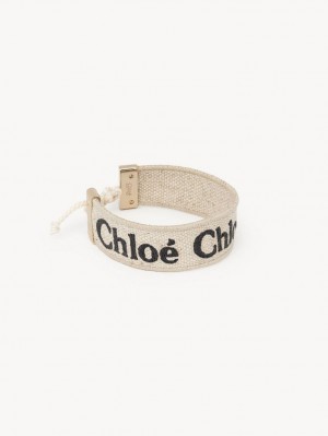 Chloe Woody Rannekorut Beige Mustat | CHE-SR14440