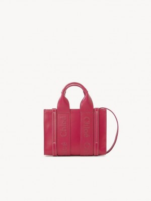 Chloe Woody Tote 1 Mini Laukut Pinkki | CHE-SR13700