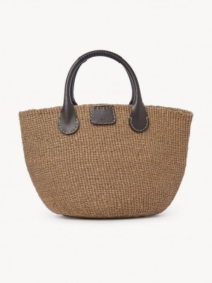 Chloe X Eres Palma Large Basket Kangaskassit Ruskea | CHE-SR13336