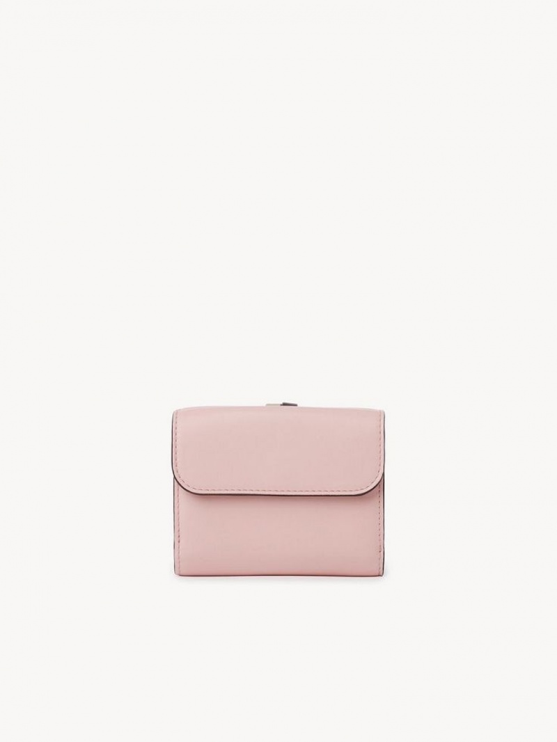 Chloe Alphabet Small Tri-fold Pieni lompakko Pinkki | CHE-SR14287