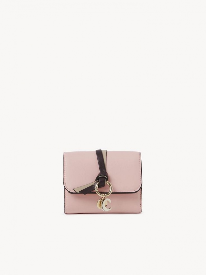 Chloe Alphabet Small Tri-fold Pieni lompakko Pinkki | CHE-SR14287