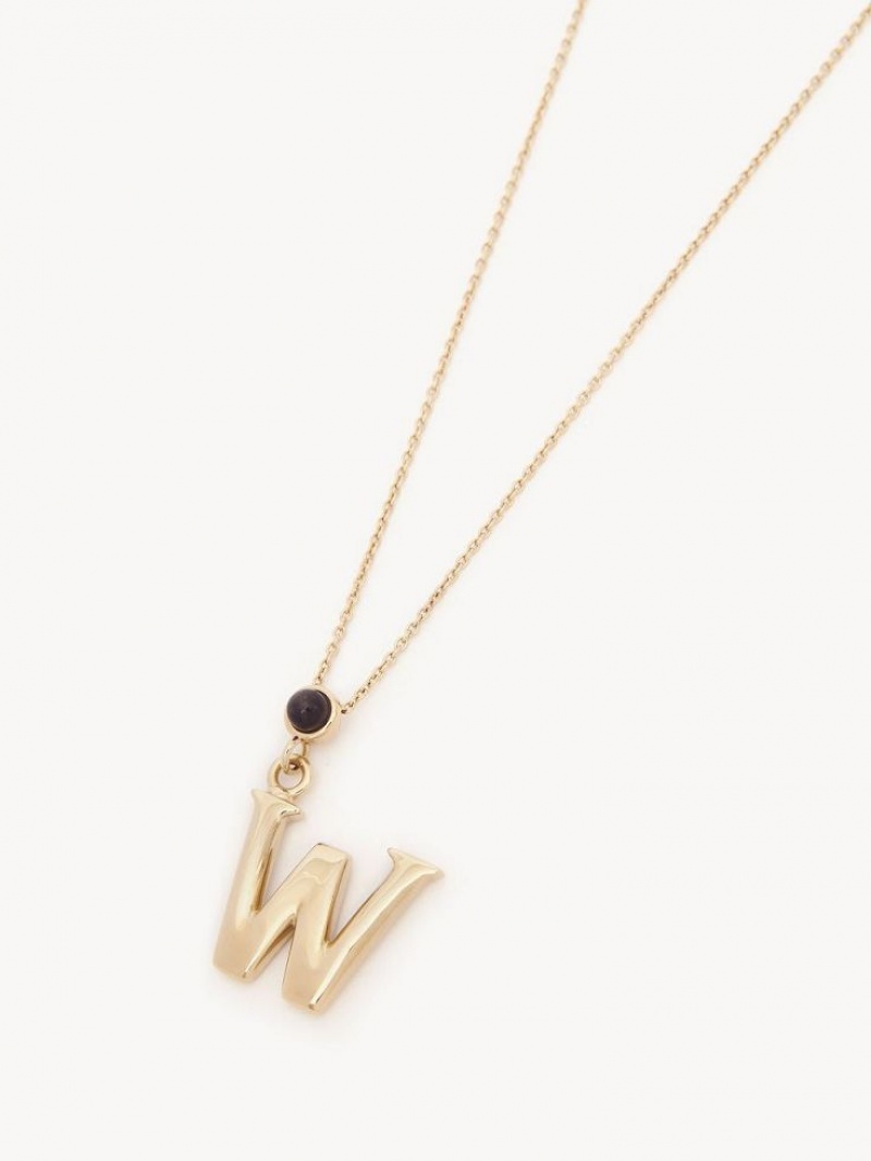 Chloe Alphabet With Pendant Kaulakorut Kultaiset | CHE-SR14333