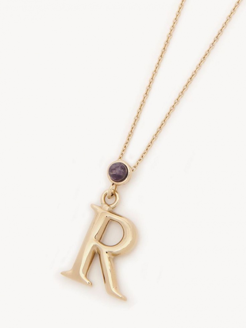 Chloe Alphabet With Pendant Kaulakorut Kultaiset | CHE-SR14338