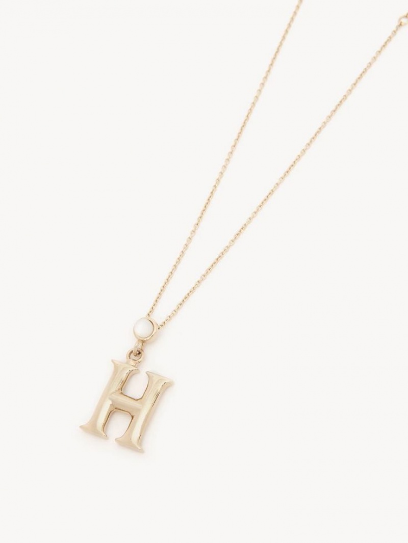 Chloe Alphabet With Pendant Kaulakorut Kultaiset | CHE-SR14348