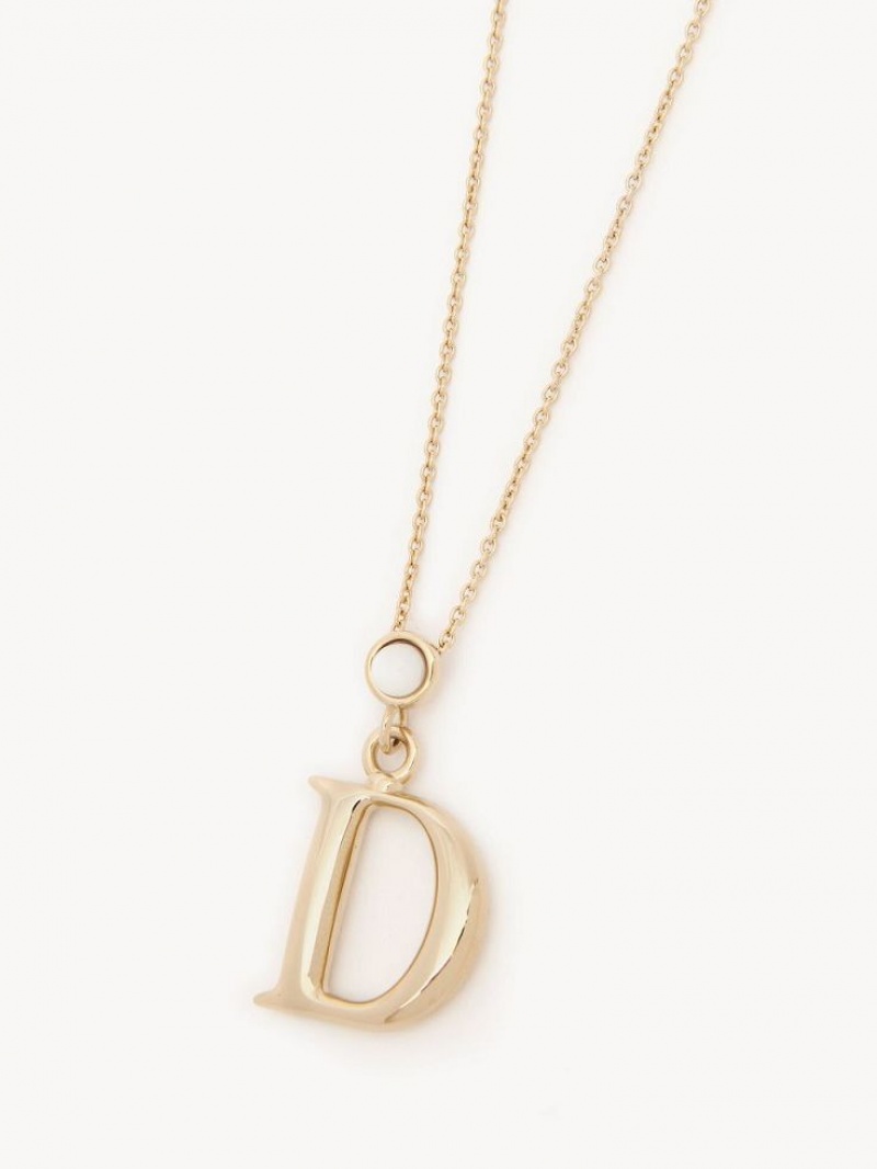 Chloe Alphabet With Pendant Kaulakorut Kultaiset | CHE-SR14352