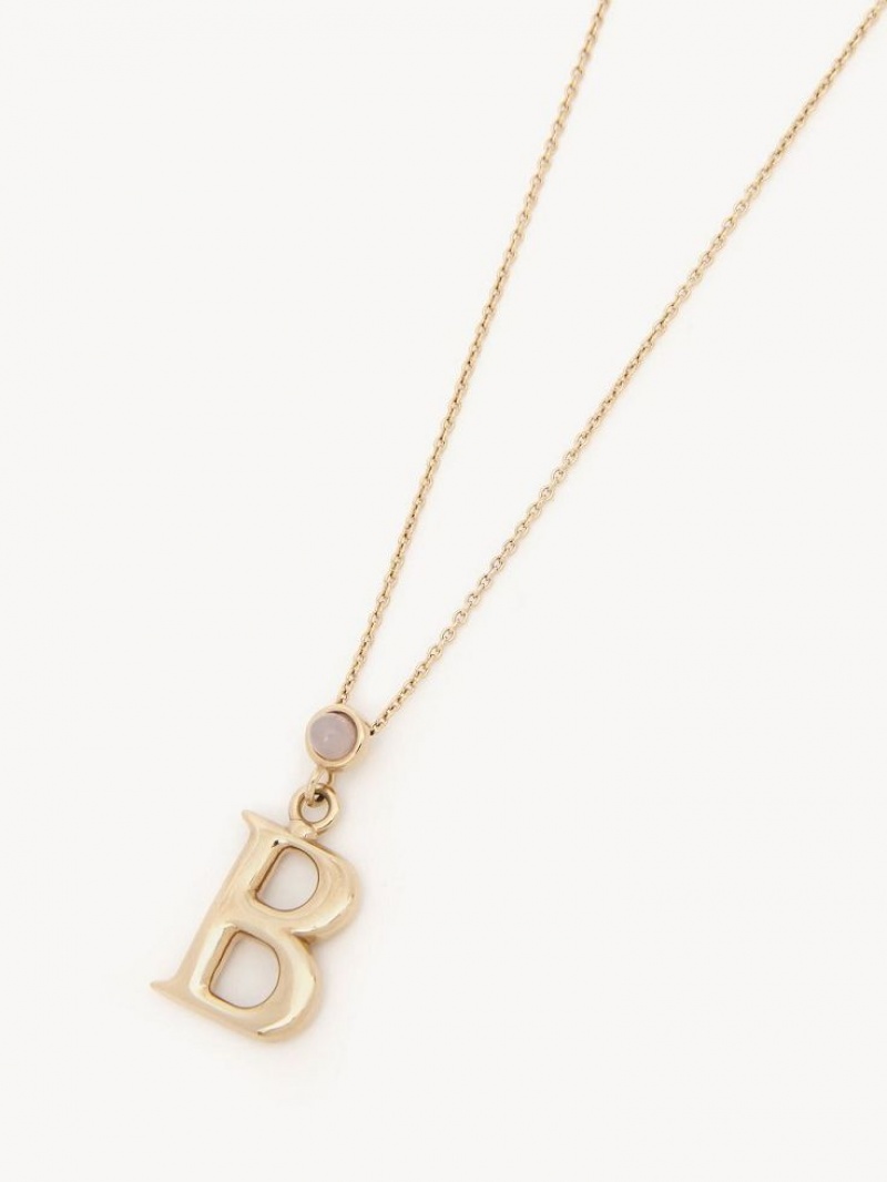 Chloe Alphabet With Pendant Kaulakorut Kultaiset | CHE-SR14422