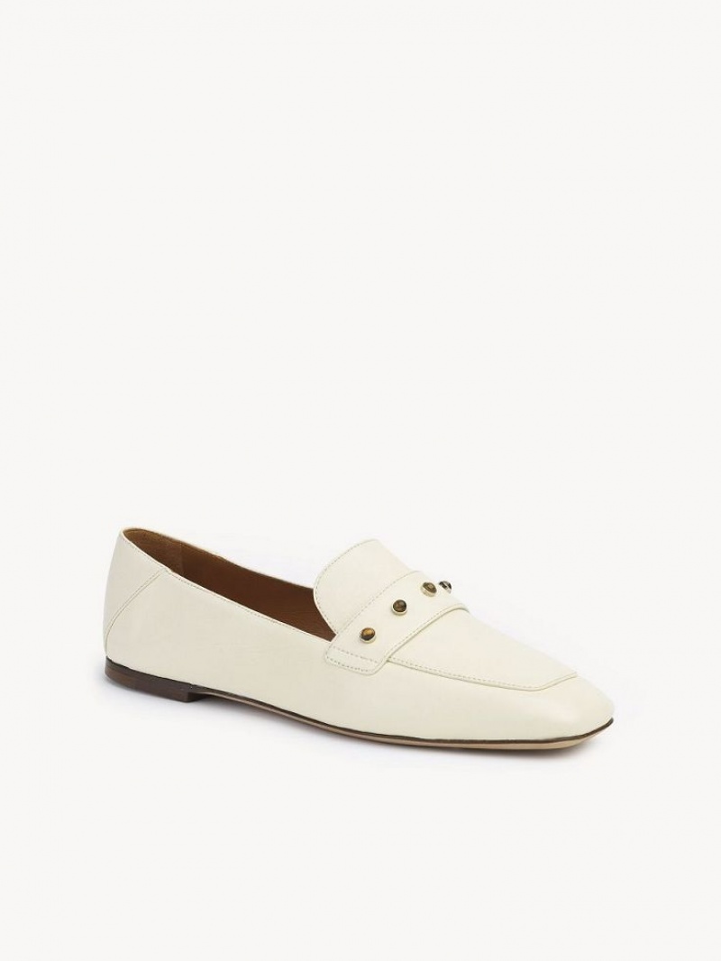 Chloe Aurna Low-heel Loafer Valkoinen | CHE-SR14247