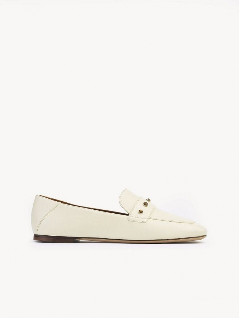 Chloe Aurna Low-heel Loafer Valkoinen | CHE-SR14247