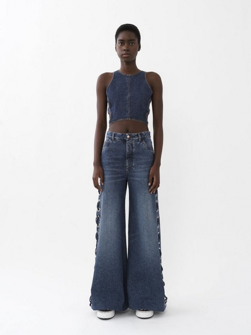 Chloe Cropped Topit Sininen | CHE-SR13892