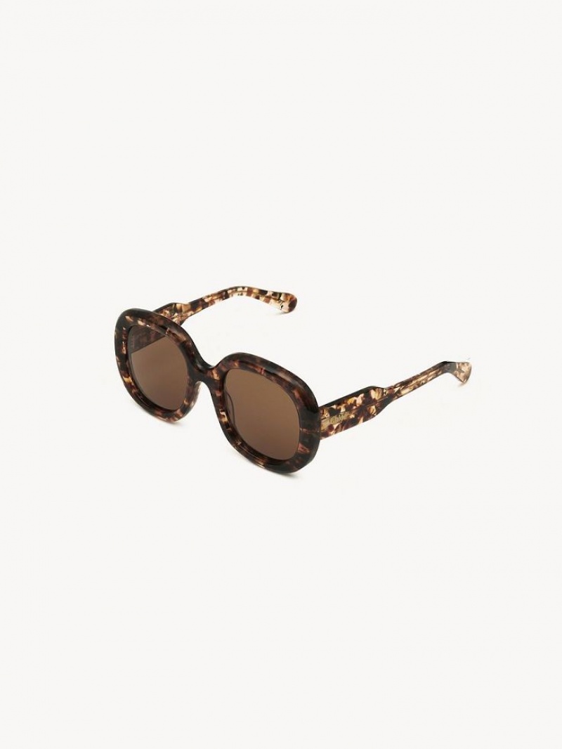 Chloe Gayia Aurinkolasit Marble Havana | CHE-SR14578