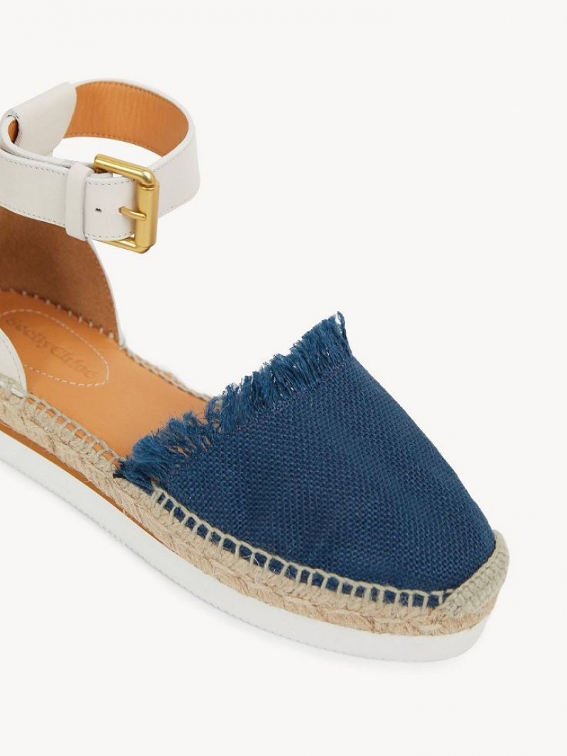 Chloe Glyn Espadrille Sandaalit Syvä Sininen | CHE-SR14819