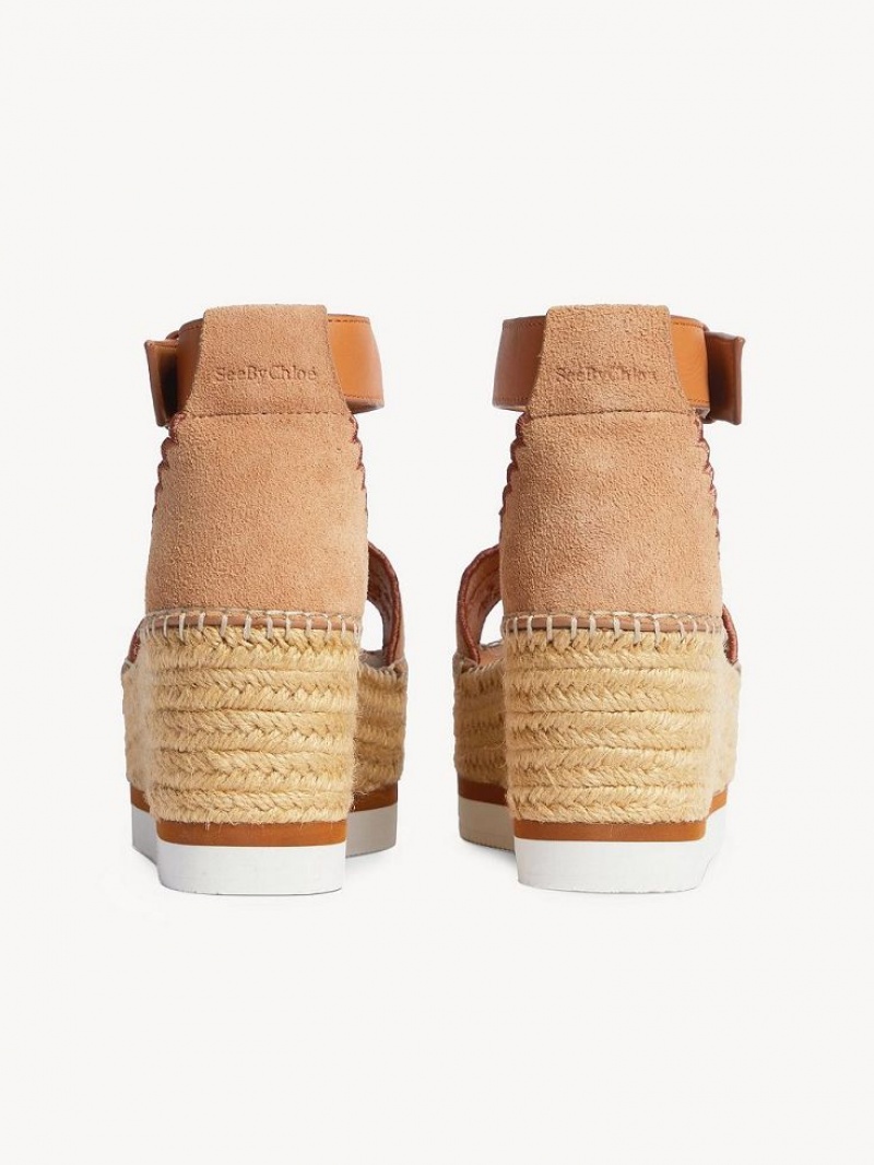 Chloe Glyn Platform Sandaalit Vaalean | CHE-SR14815