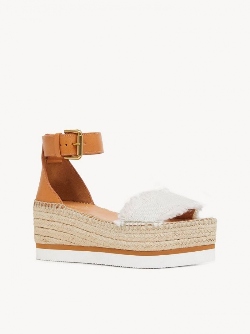 Chloe Glyn Platform Sandaalit Valkoinen | CHE-SR14826